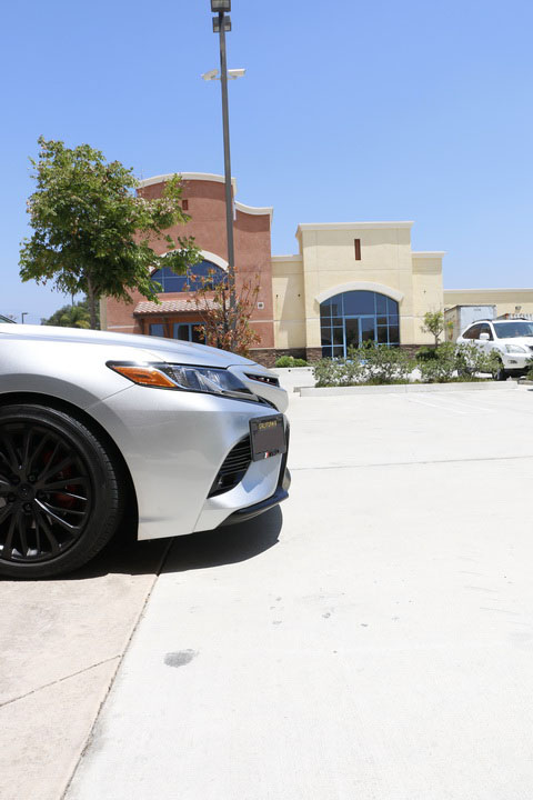 2018 Toyota Camry SE XSE License Plate Bracket Test Fit
